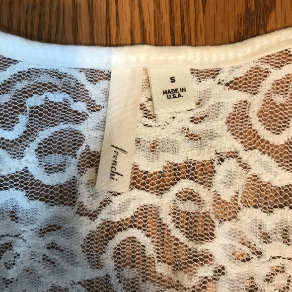FRENCHI Ivory All Lace Tank Top - Picture 4 of 6